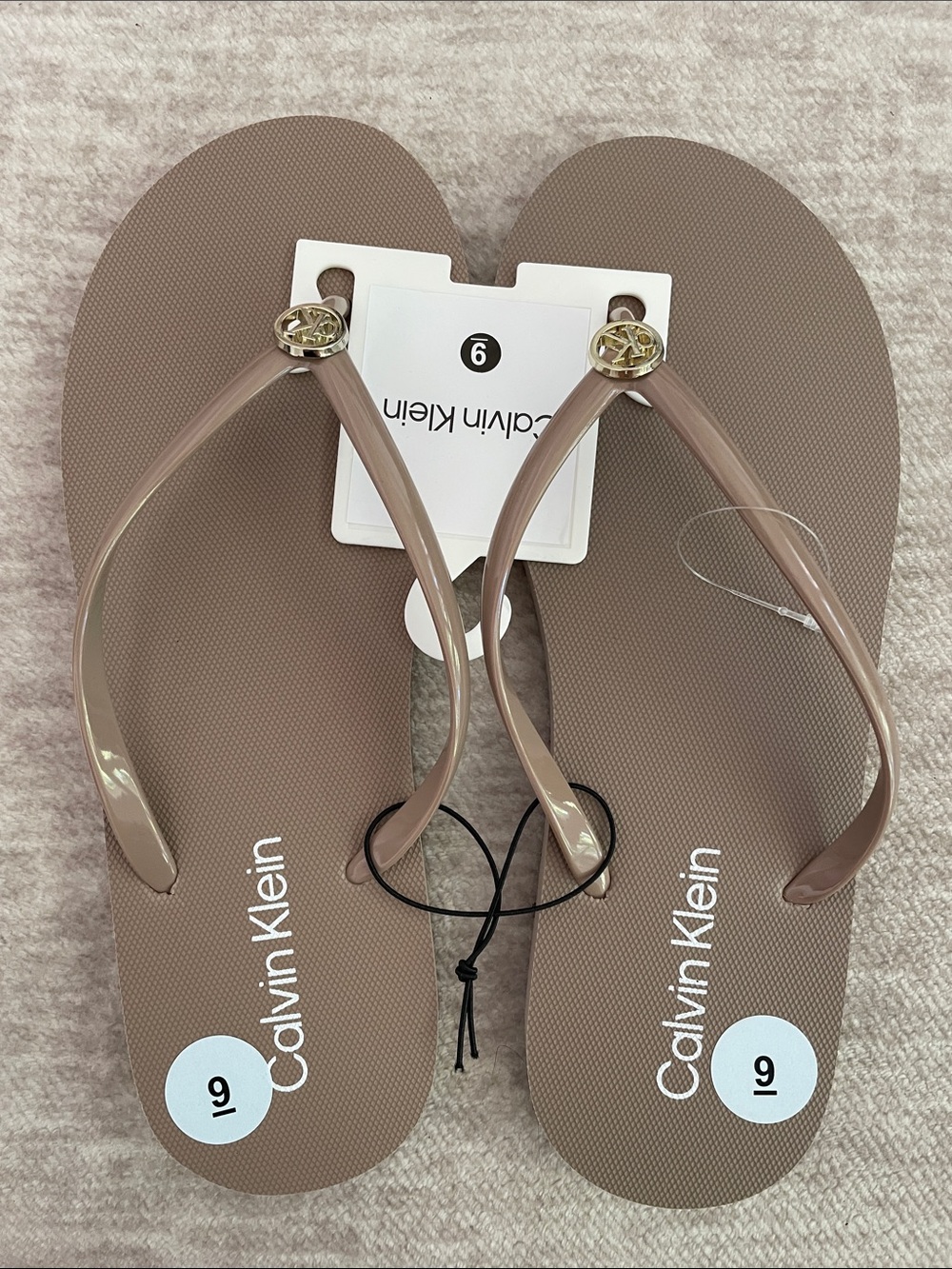 New Calvin Klein Flip Flops